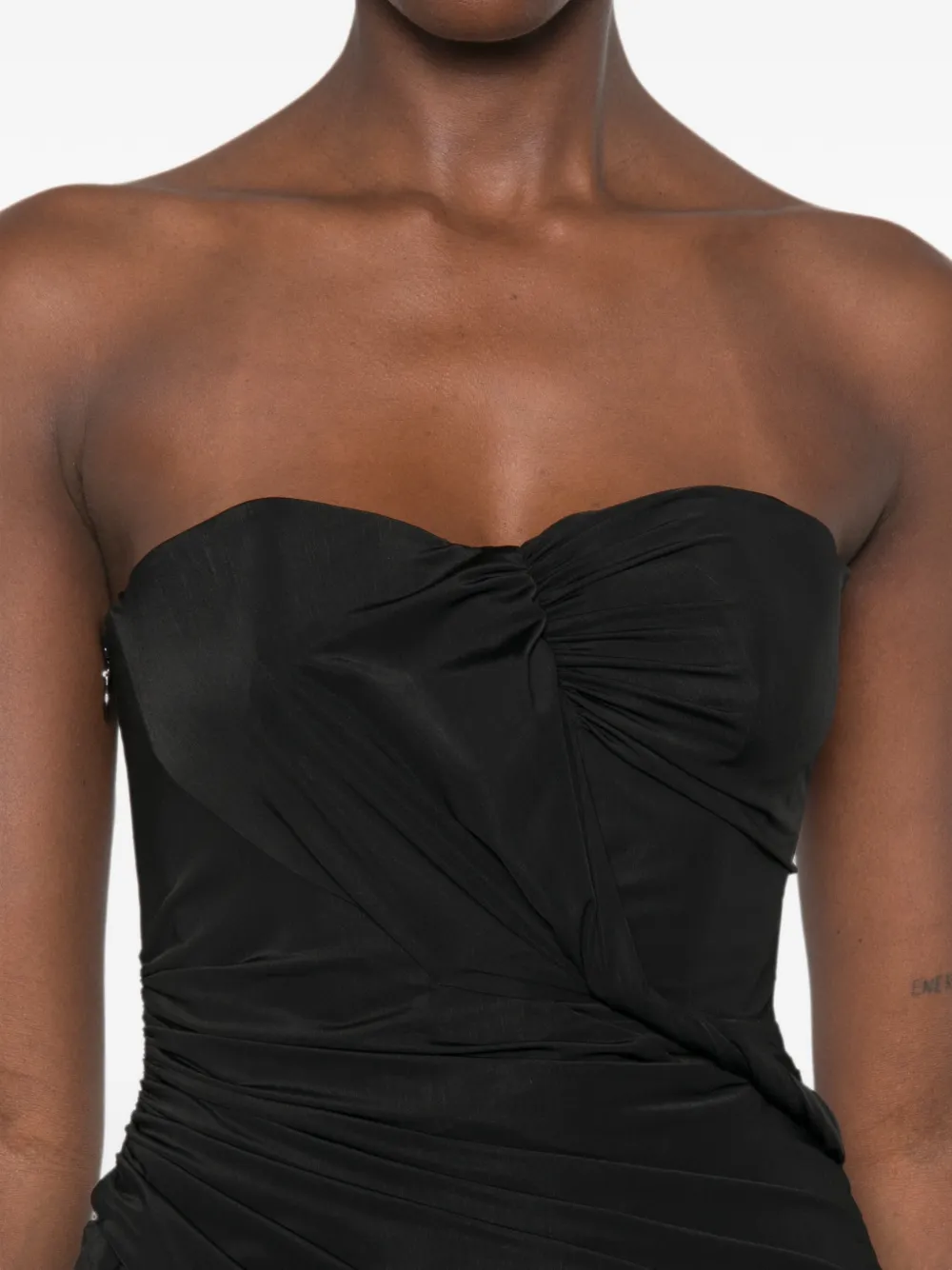 Blumarine Gedrapeerde mini-jurk Zwart