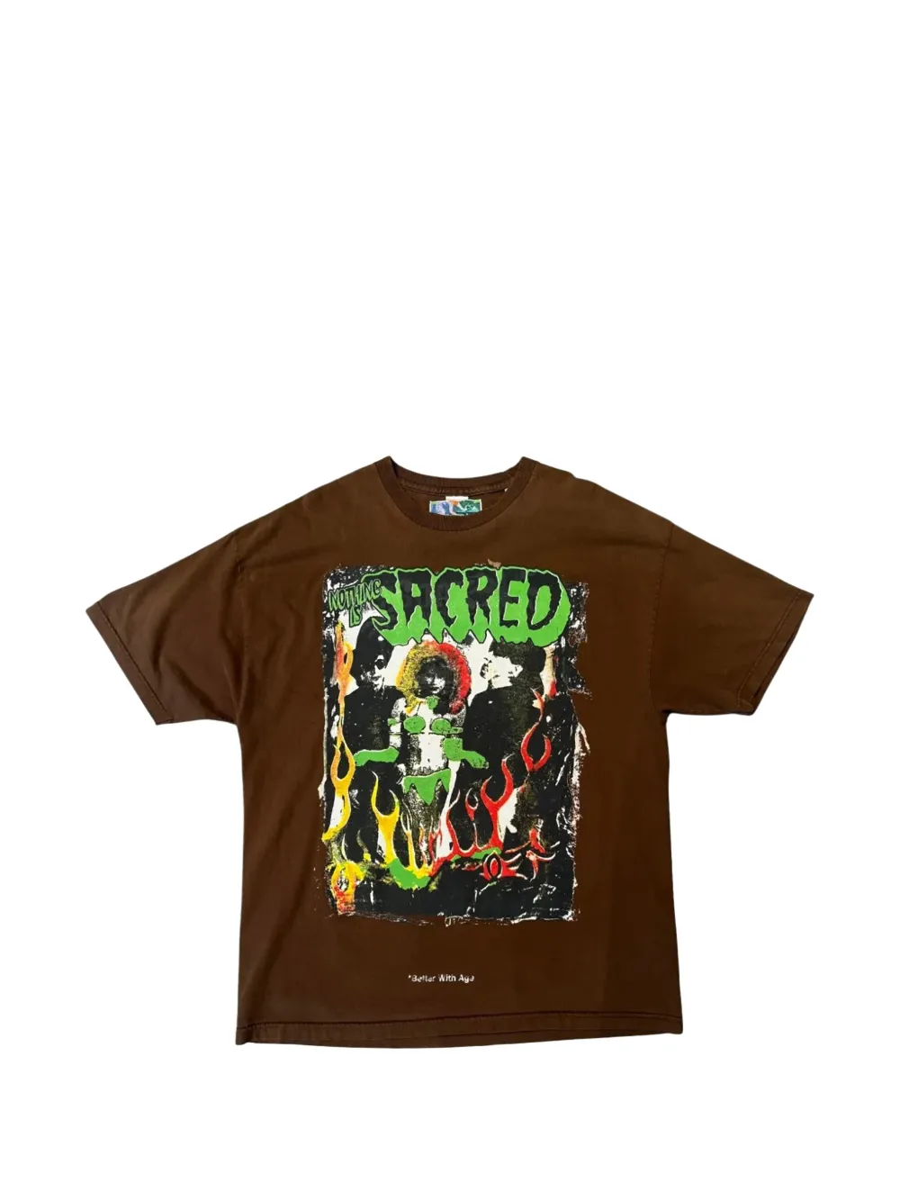 Better with Age graphic-print T-shirt - Marrone