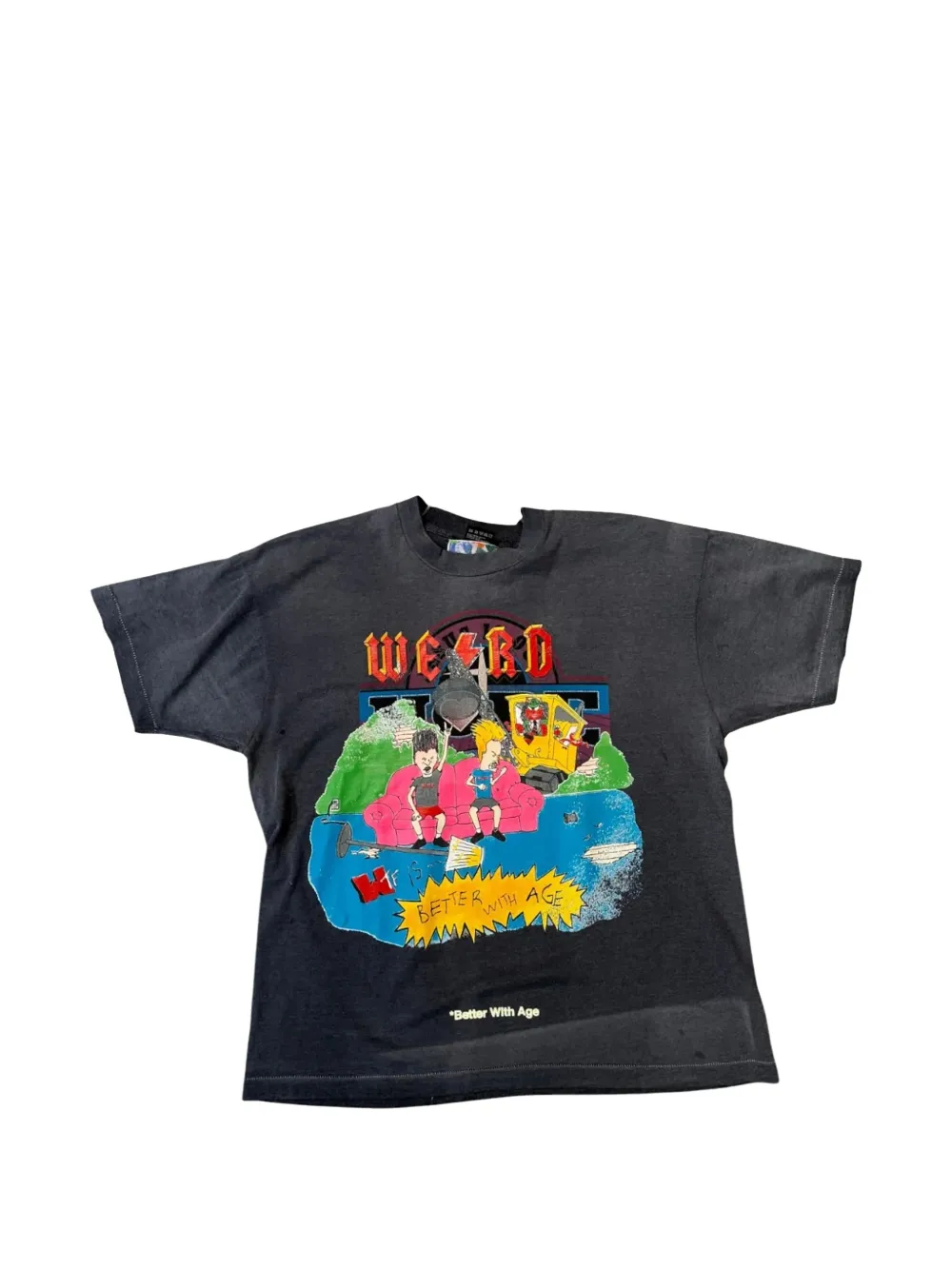 Better with Age graphic-print T-shirt - Grigio