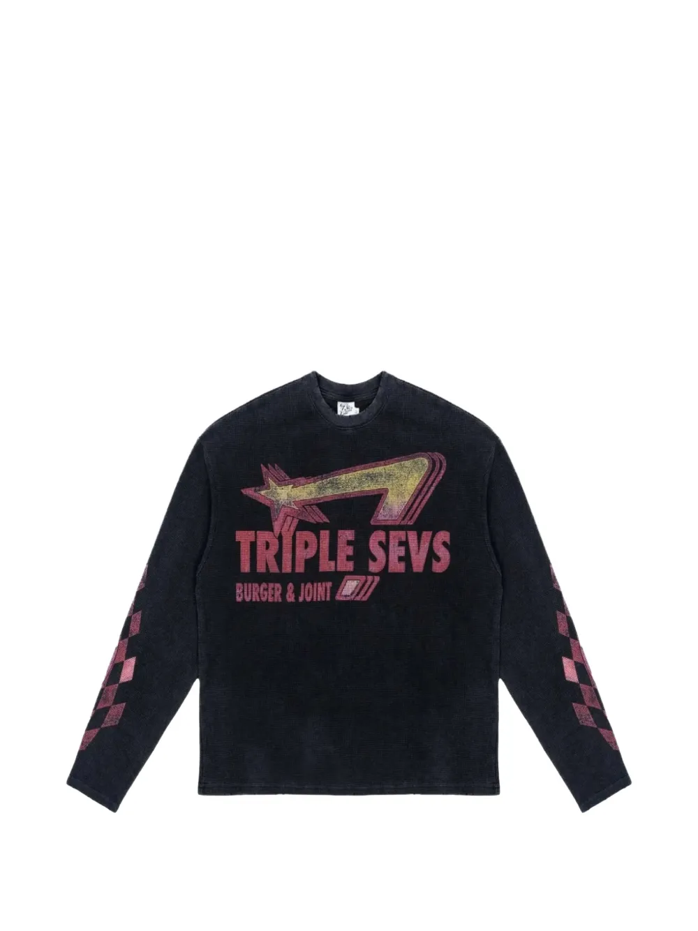 Triple Sevens Maglione con stampa grafica - Nero