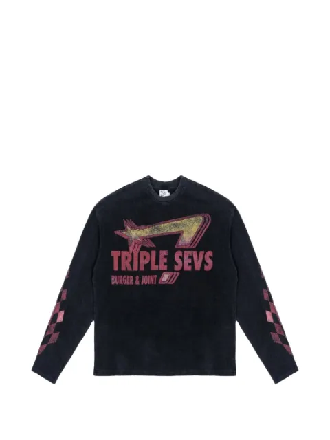 Triple Sevens graphic-print sweater