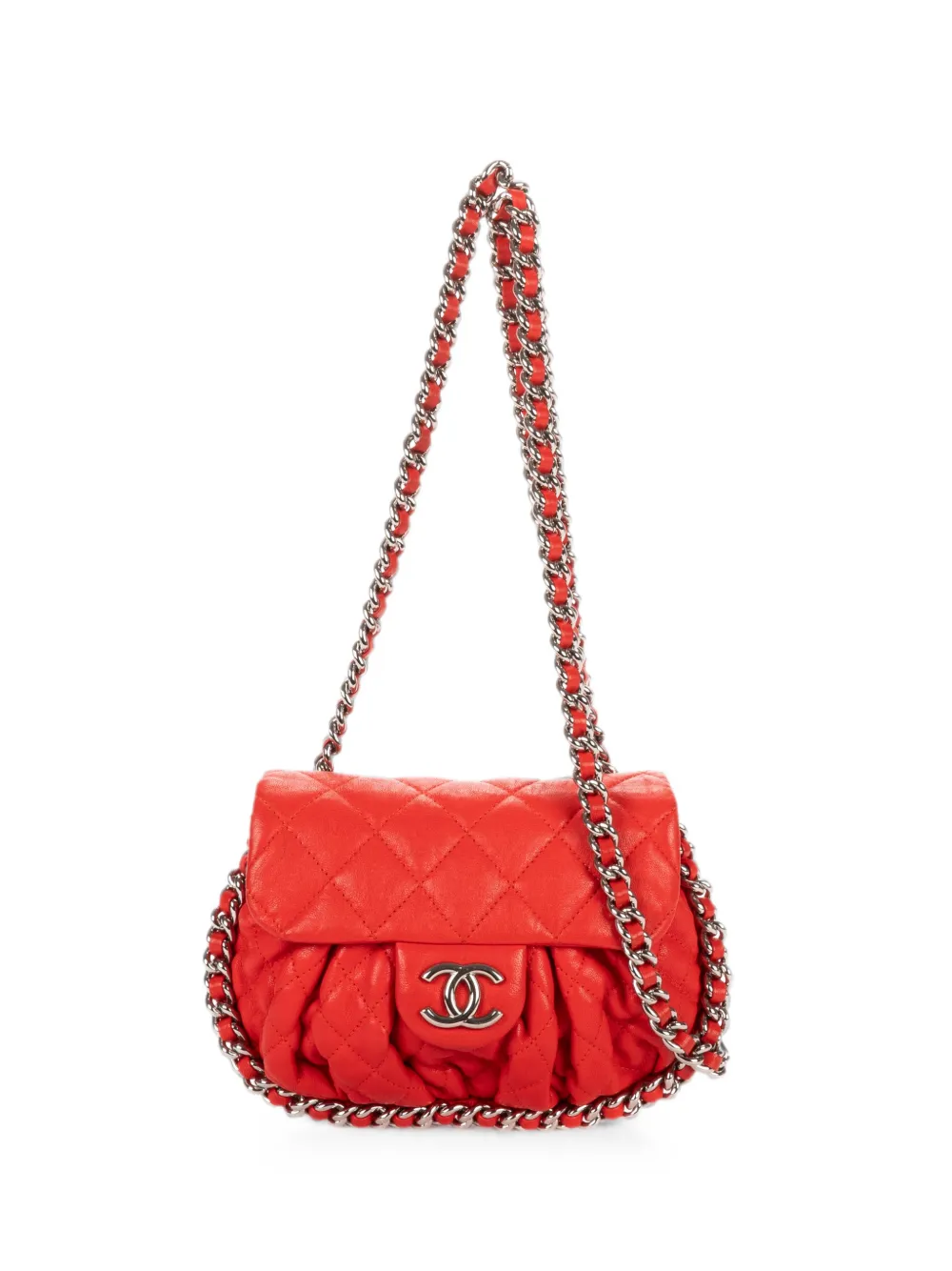 CHANEL Pre-Owned small Chain Around quilted shoulder bag - Rosso
