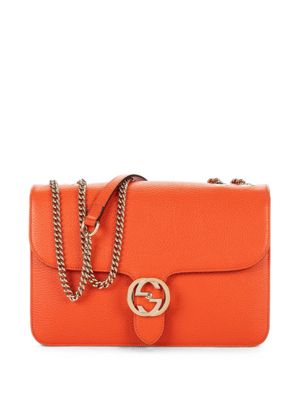 Gucci Pre-Owned medium Interlocking GG shoulder bag - Arancione