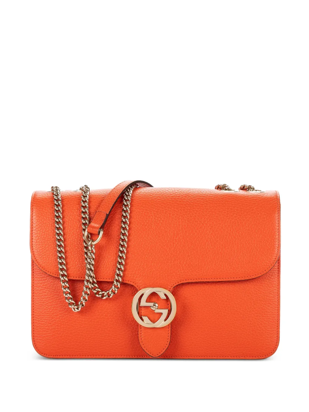 Gucci Pre-Owned medium Interlocking GG shoulder bag - Arancione