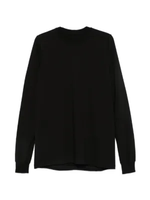 Rick Owens DRKSHDW Cotton crew-neck long-sleeves T-shirt | Black