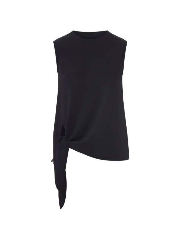 JW Anderson Knotted-hem Tank Top in Black