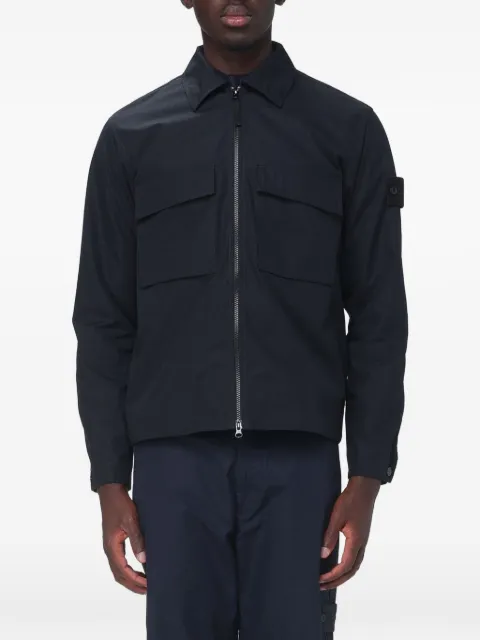Stone Island sobrecamisa Ghost 1200018 lona de algodón para todo clima_S.I.