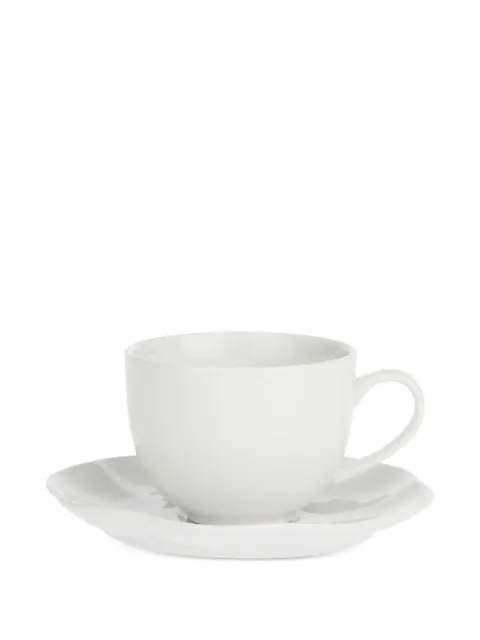 LA PORCELLANA BIANCA juego de seis tazas de té y platos Villadeifiori