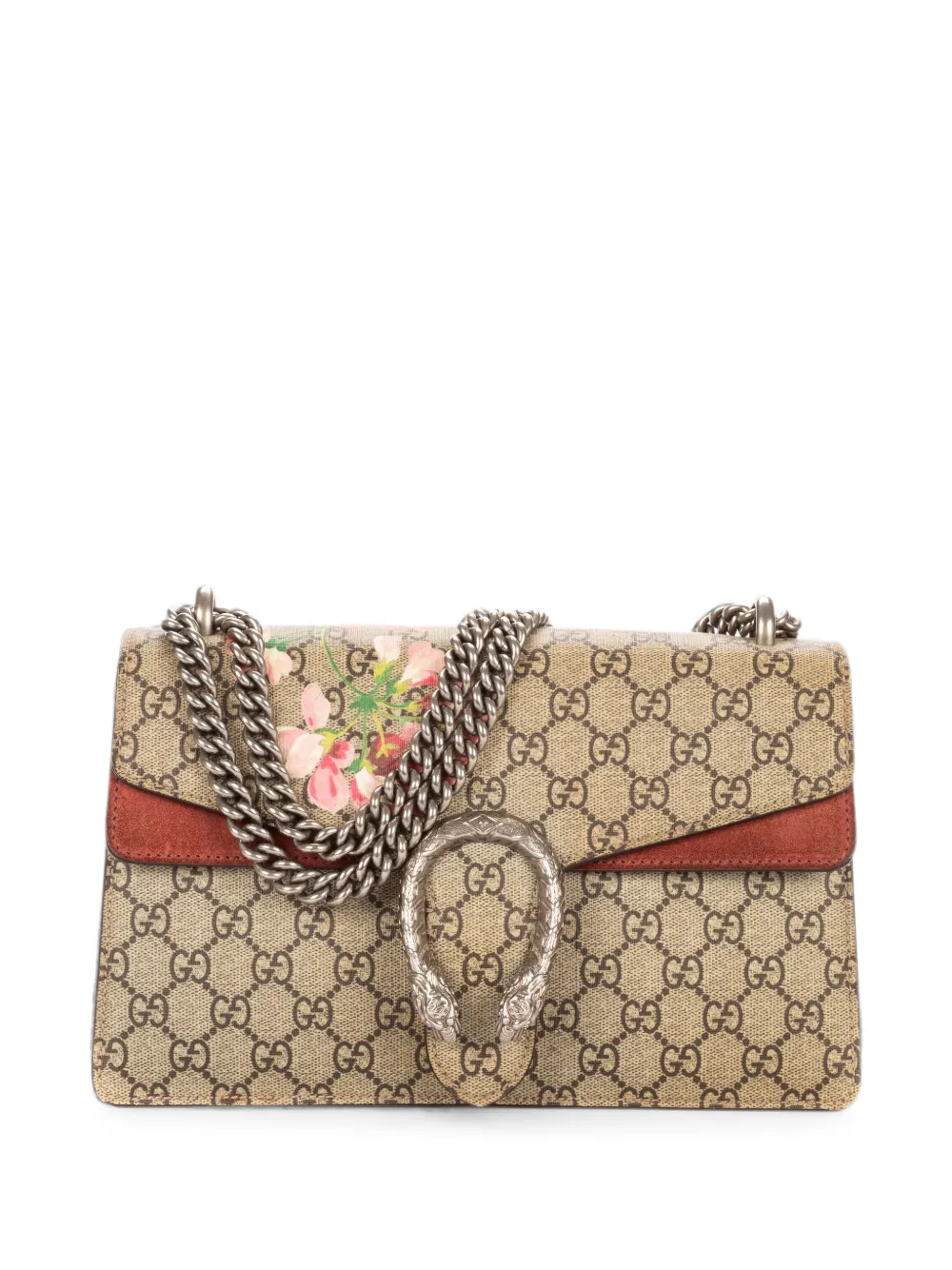 Gucci Pre-Owned small Dionysus floral-print shoulder bag - Neutrals