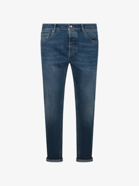 Brunello Cucinelli faded-effect jeans