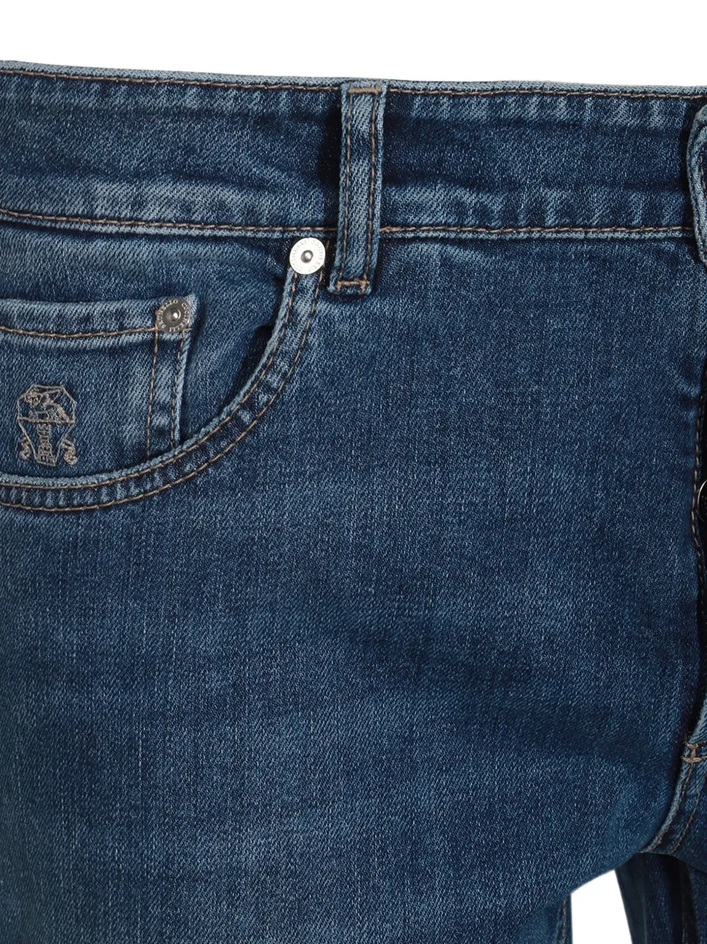 Brunello Cucinelli Jeans met vervaagd effect Blauw