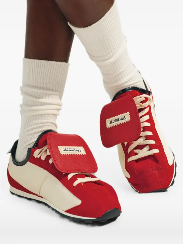 Jacquemus The Tennis Soft Sneakers | Red | FARFETCH