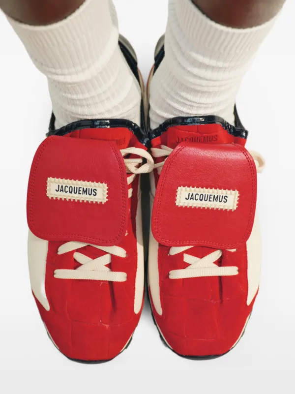 Jacquemus The Tennis Soft Sneakers | Red | FARFETCH