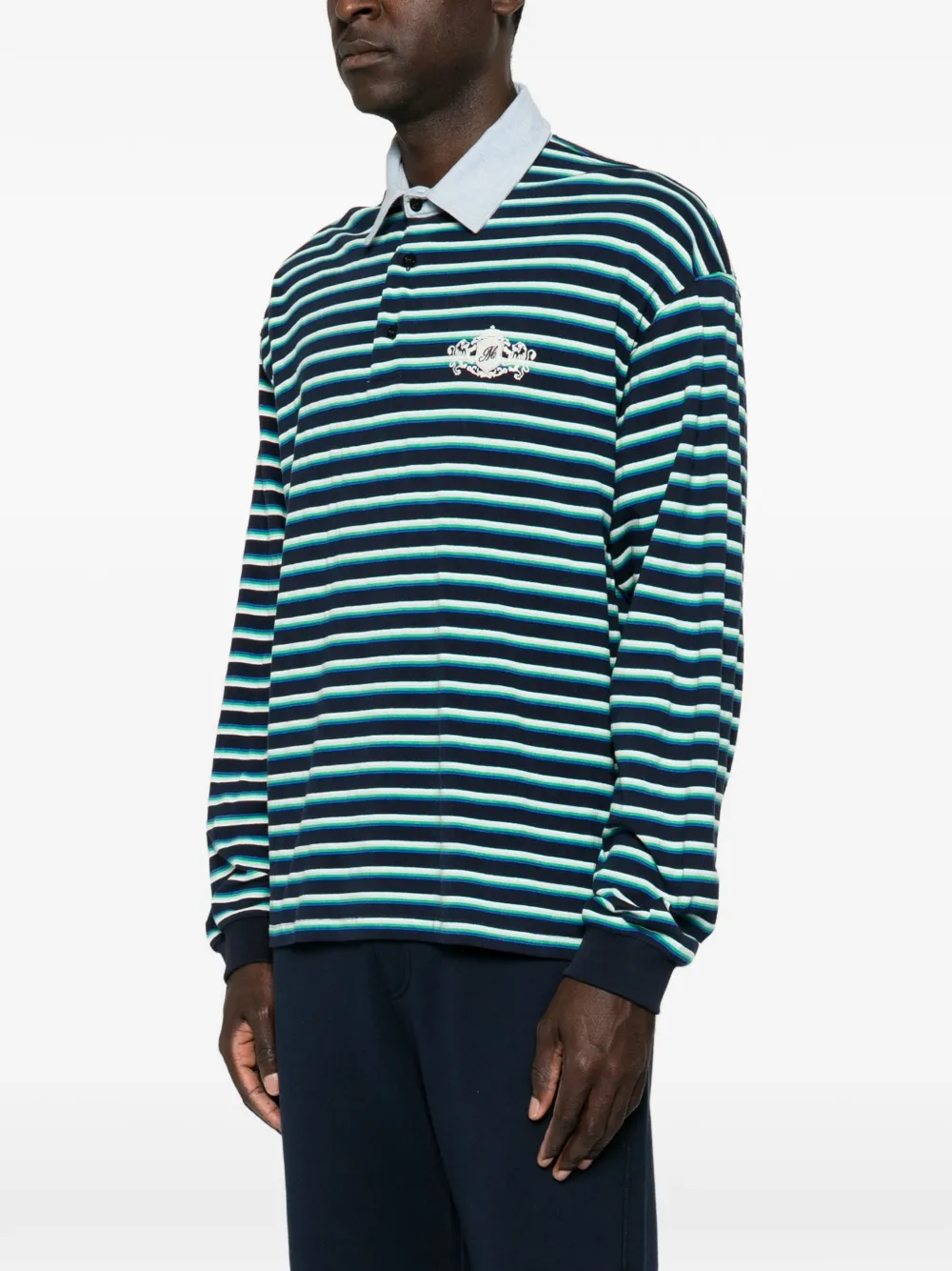 MSGM Gestreept poloshirt Blauw