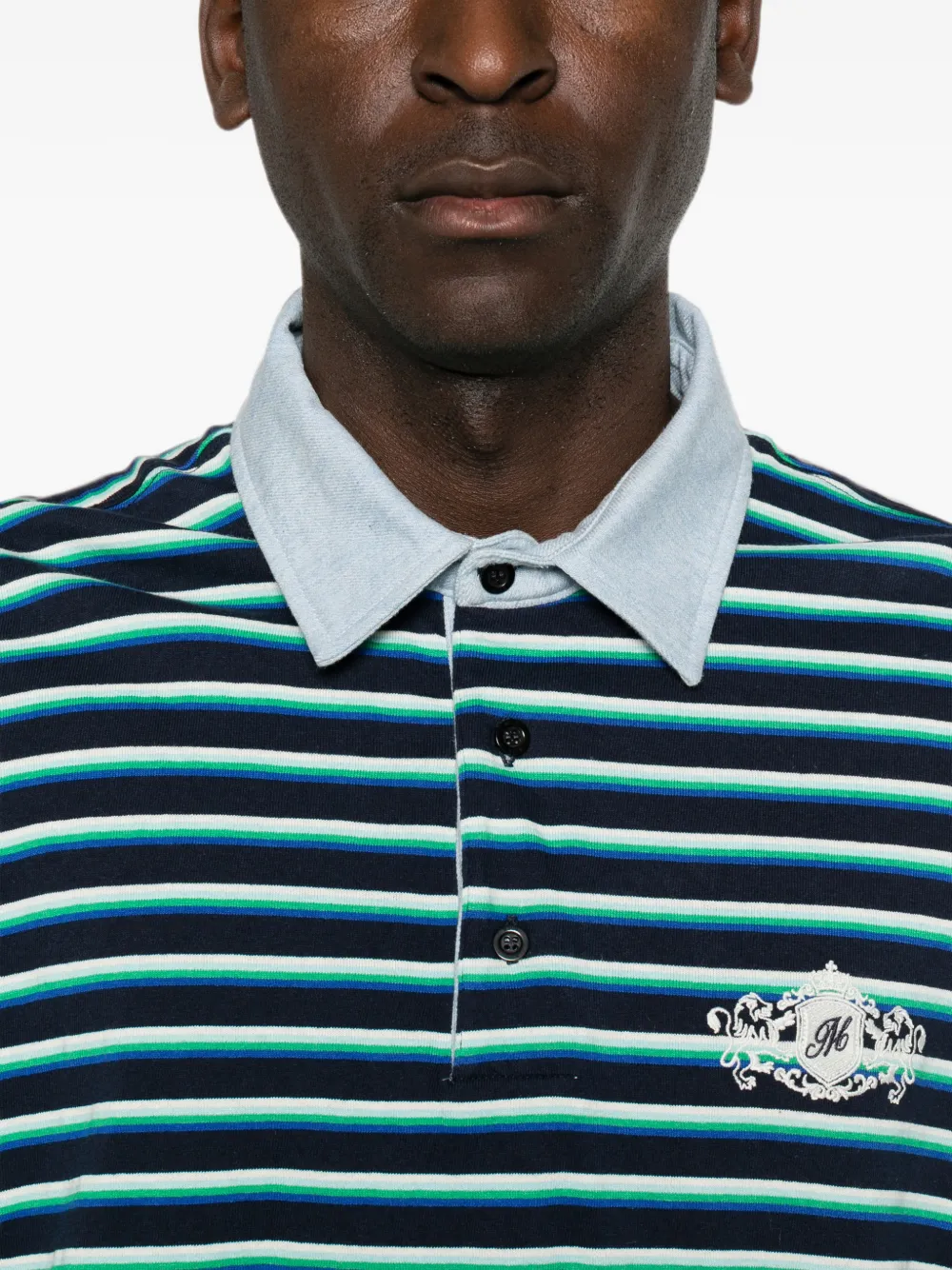 MSGM Gestreept poloshirt Blauw