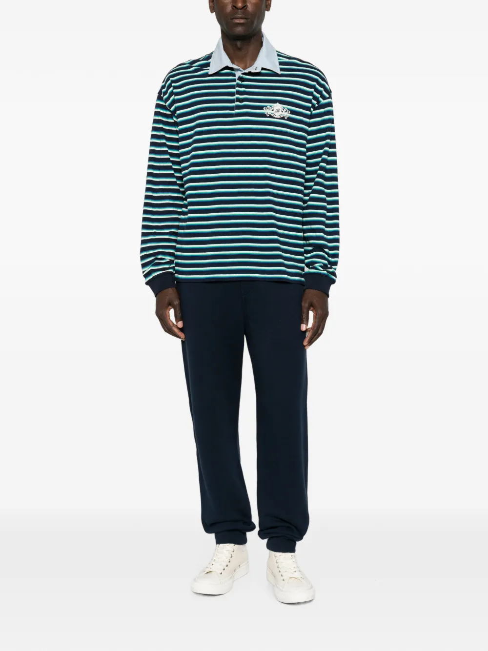 MSGM Gestreept poloshirt Blauw