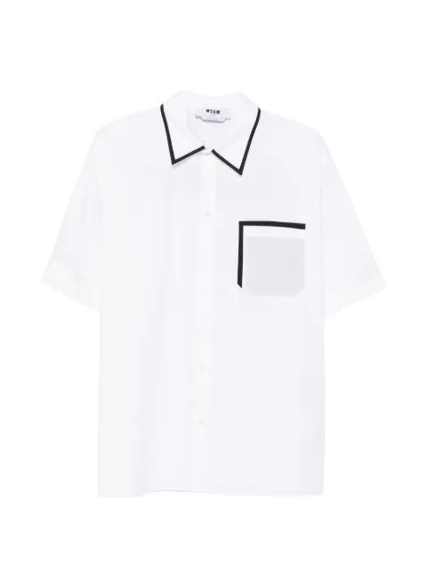MSGM camisa con bolsillo en el pecho