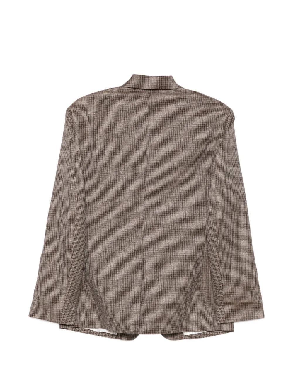 MSGM Jack met pied-de-poule print Bruin