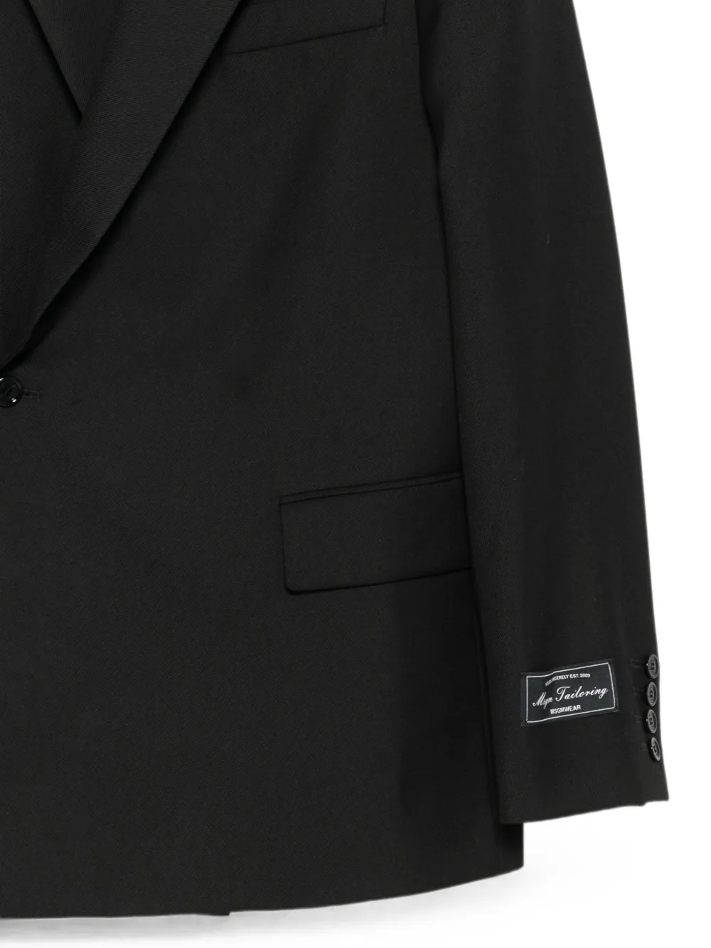 MSGM Blazer met logopatch Zwart