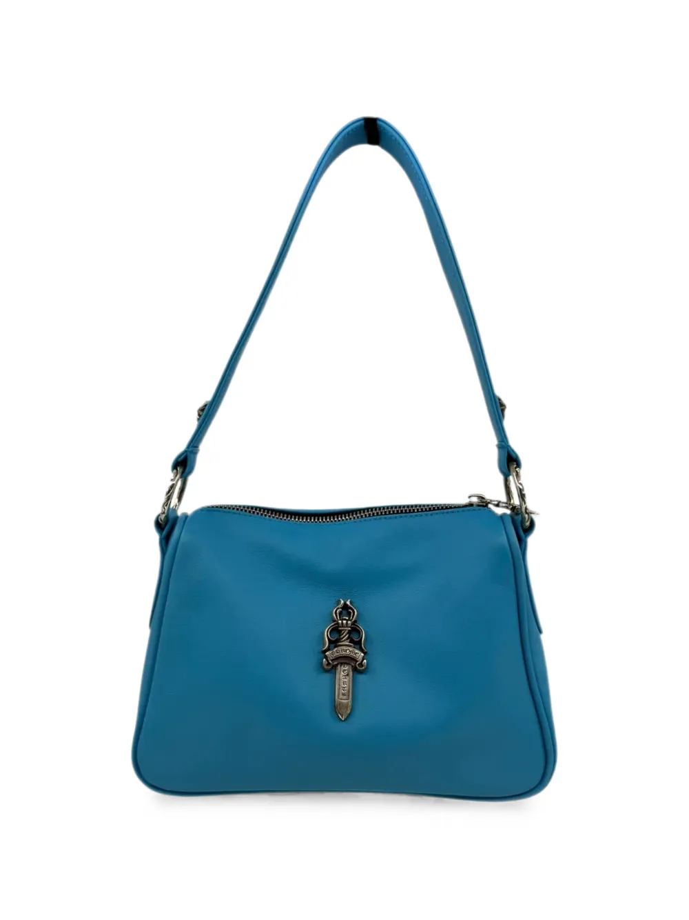 Chrome Hearts Chicken Nugget Dagger leather shoulder bag - Blau