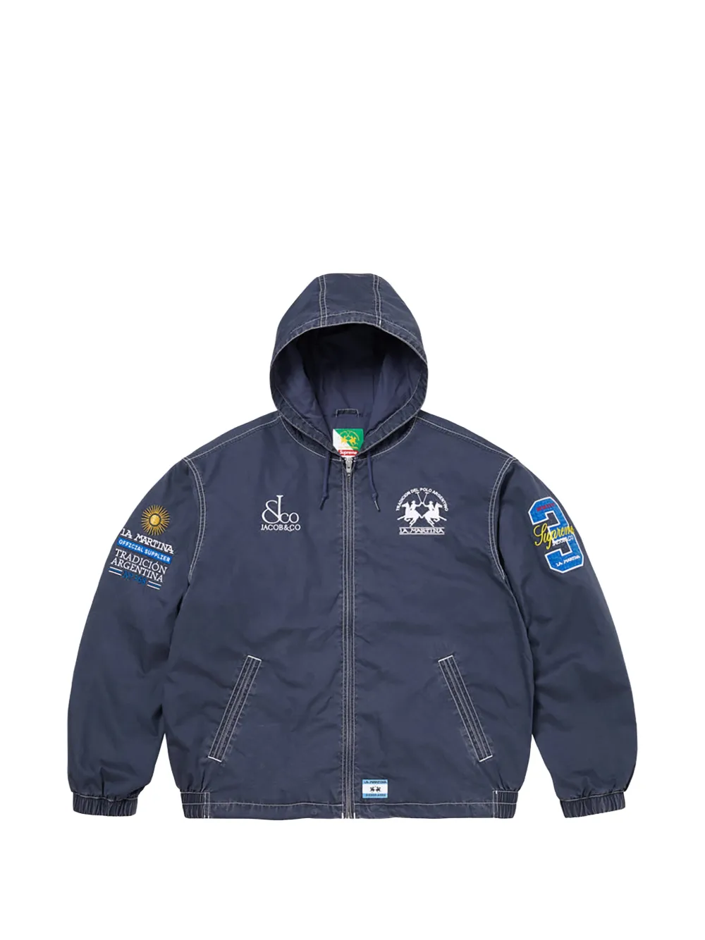 Supreme x La Martina x Jacob & Co Giacca con logo - Blu