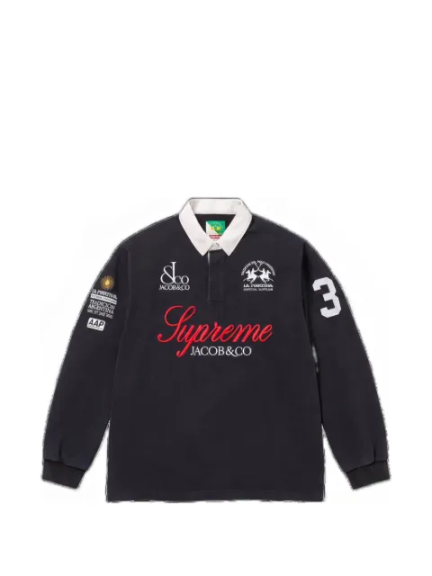 Supreme x La Martina logo-print polo shirt