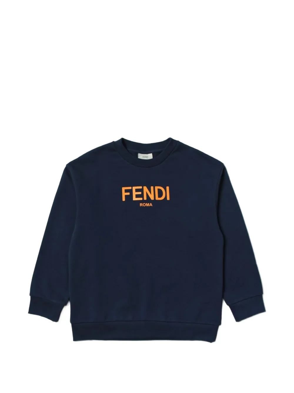 Fendi Kids logo-print sweater - Blau