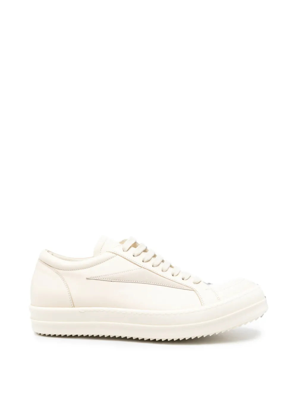 Rick Owens leather lace-up fastening sneakers - Toni neutri