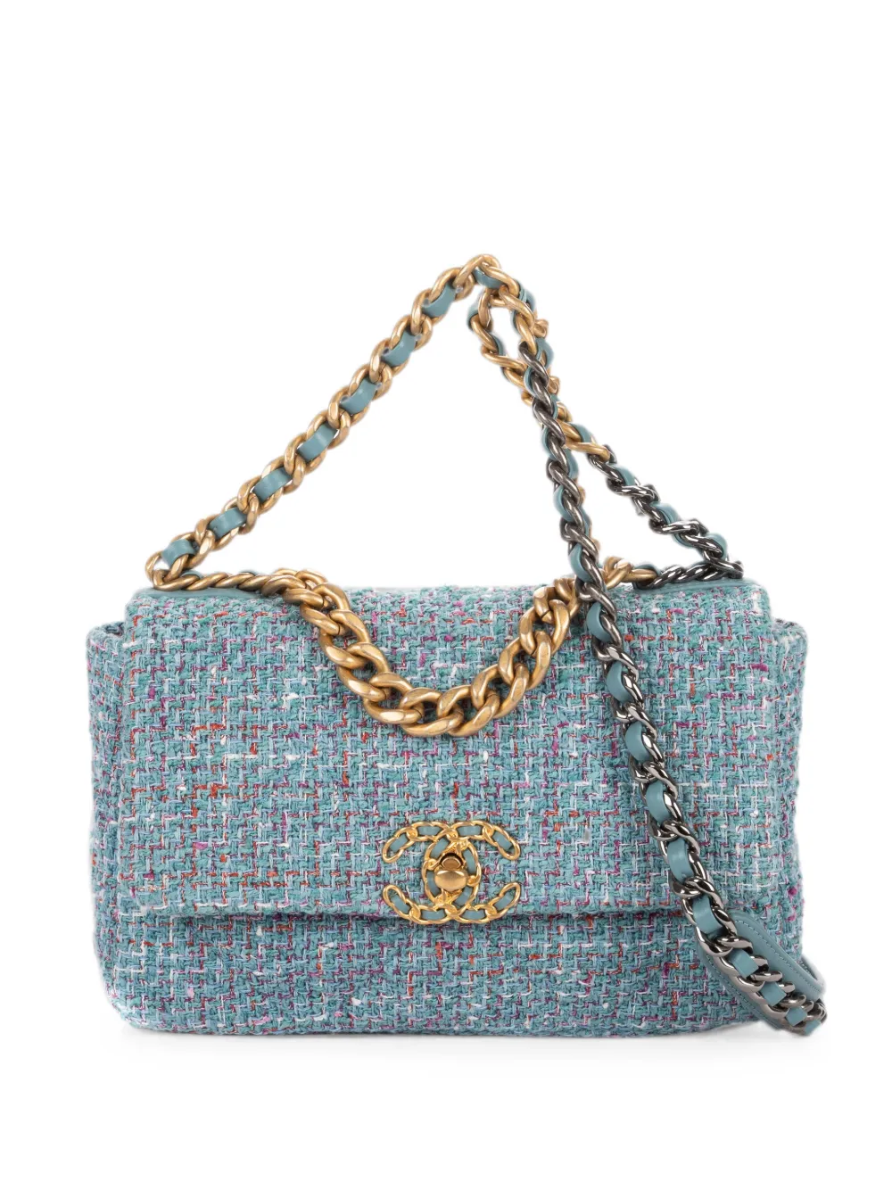 CHANEL Pre-Owned medium 19 Flap tote bag - Blu