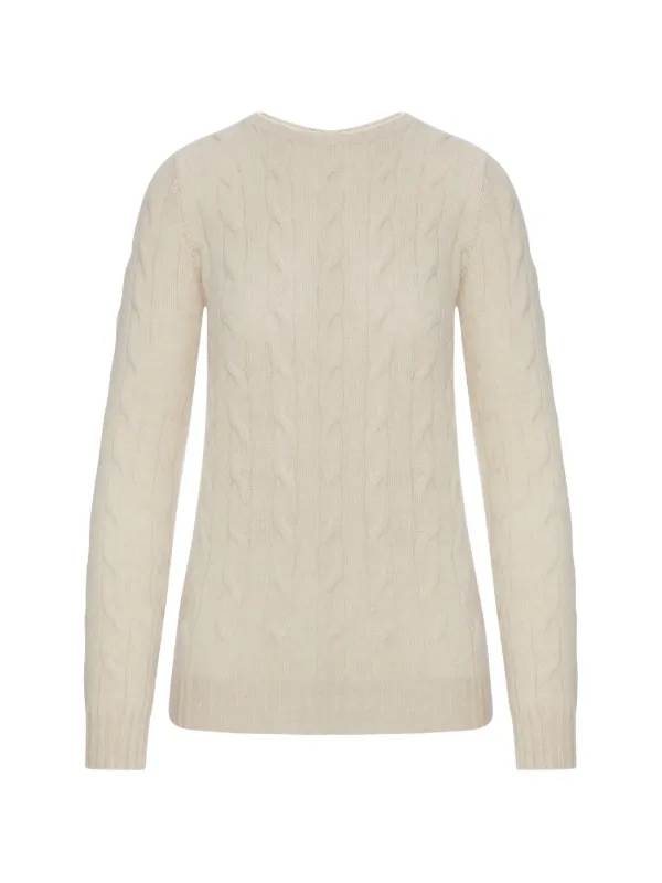 Ralph Lauren Collection Cable-knit Sweater in Neutrals