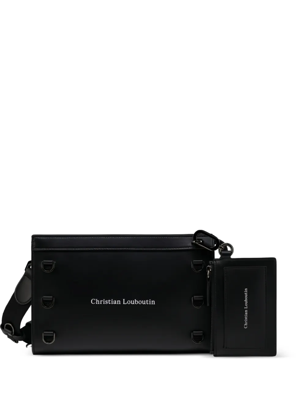 Christian Louboutin Mini Kosmica Messenger Bag | Black | FARFETCH
