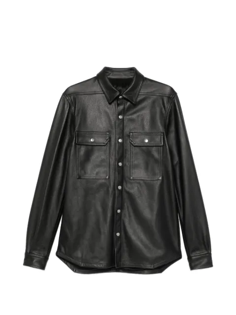 Rick Owens Outershirt leather shirt jacket