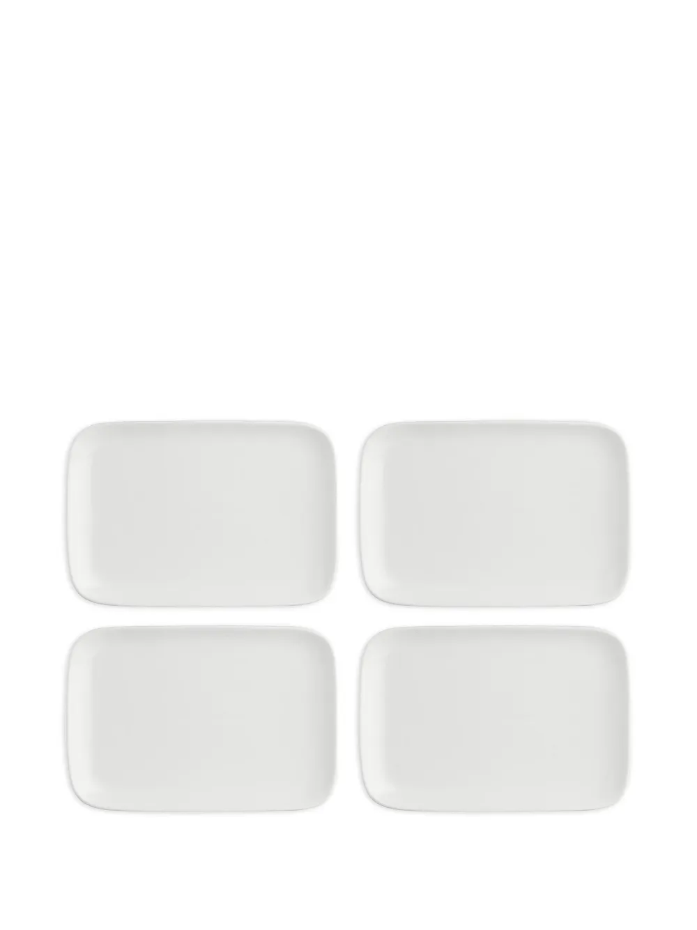 LA PORCELLANA BIANCA New Age rectangular plates (set of four) - Weiß