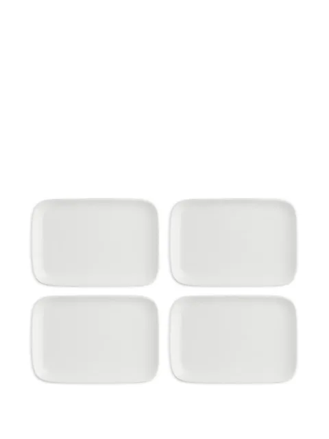 LA PORCELLANA BIANCA New Age rectangular plates (set of four)