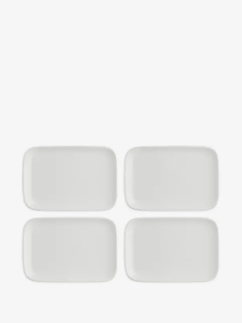 LA PORCELLANA BIANCA New Age rectangular plates (set of four)