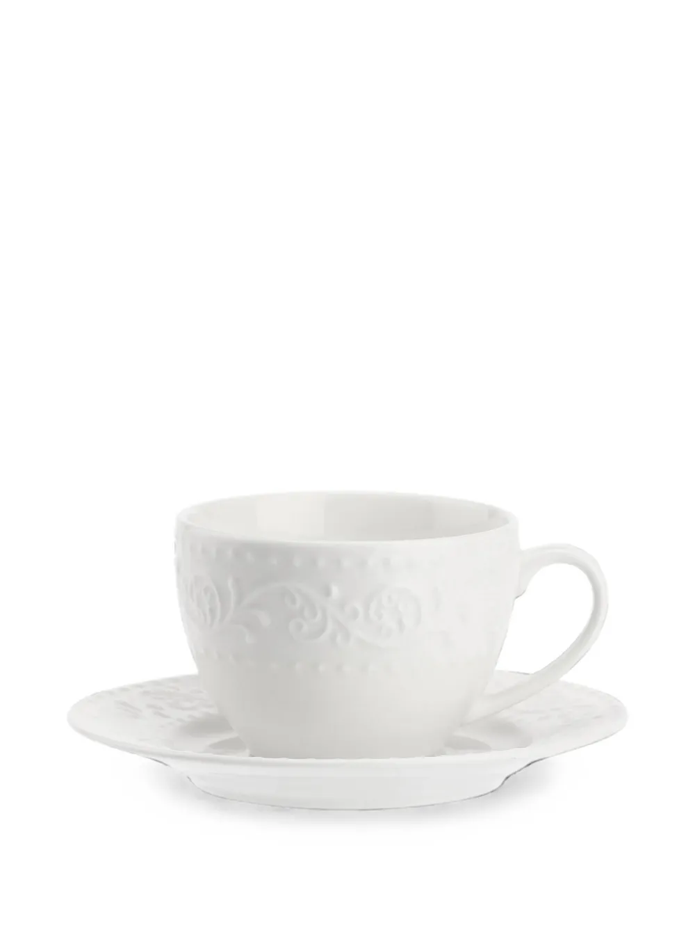 LA PORCELLANA BIANCA Sognante teacups and saucers (set of six) - Bianco