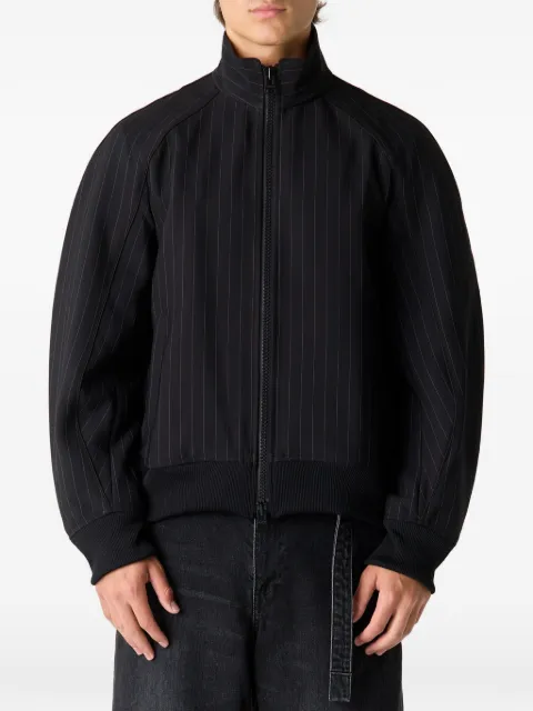 sacai pinstripe bomber jacket