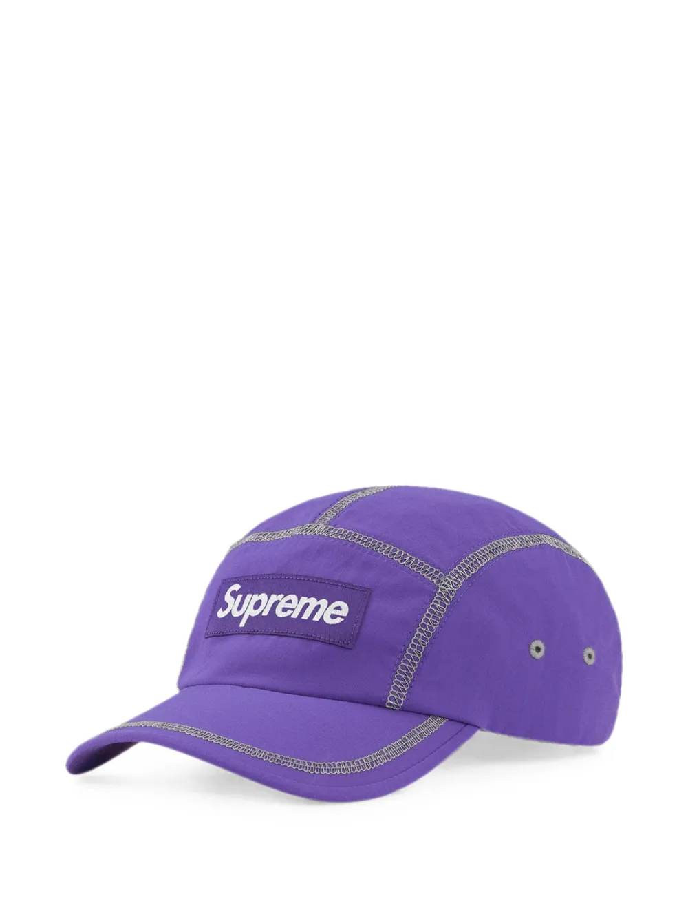 Supreme reflective-stitch baseball cap - Viola