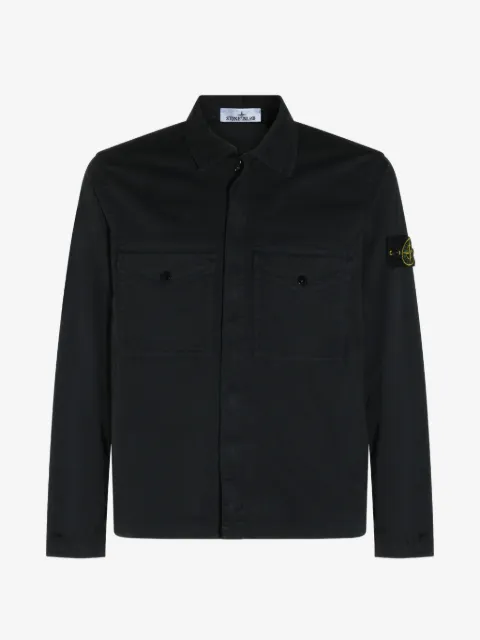 Stone Island 罗盘贴花衬衫式夹克