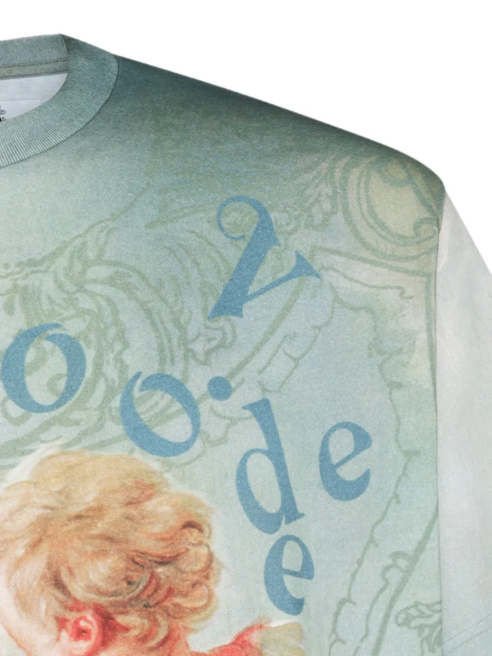 Vivienne Westwood T-shirt met cherubijnprint Blauw