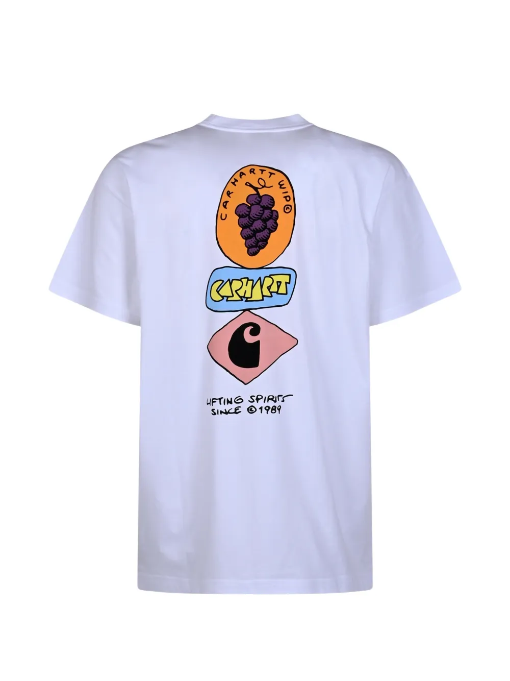 Carhartt WIP Stacked Grapes T-shirt met grafische print Wit