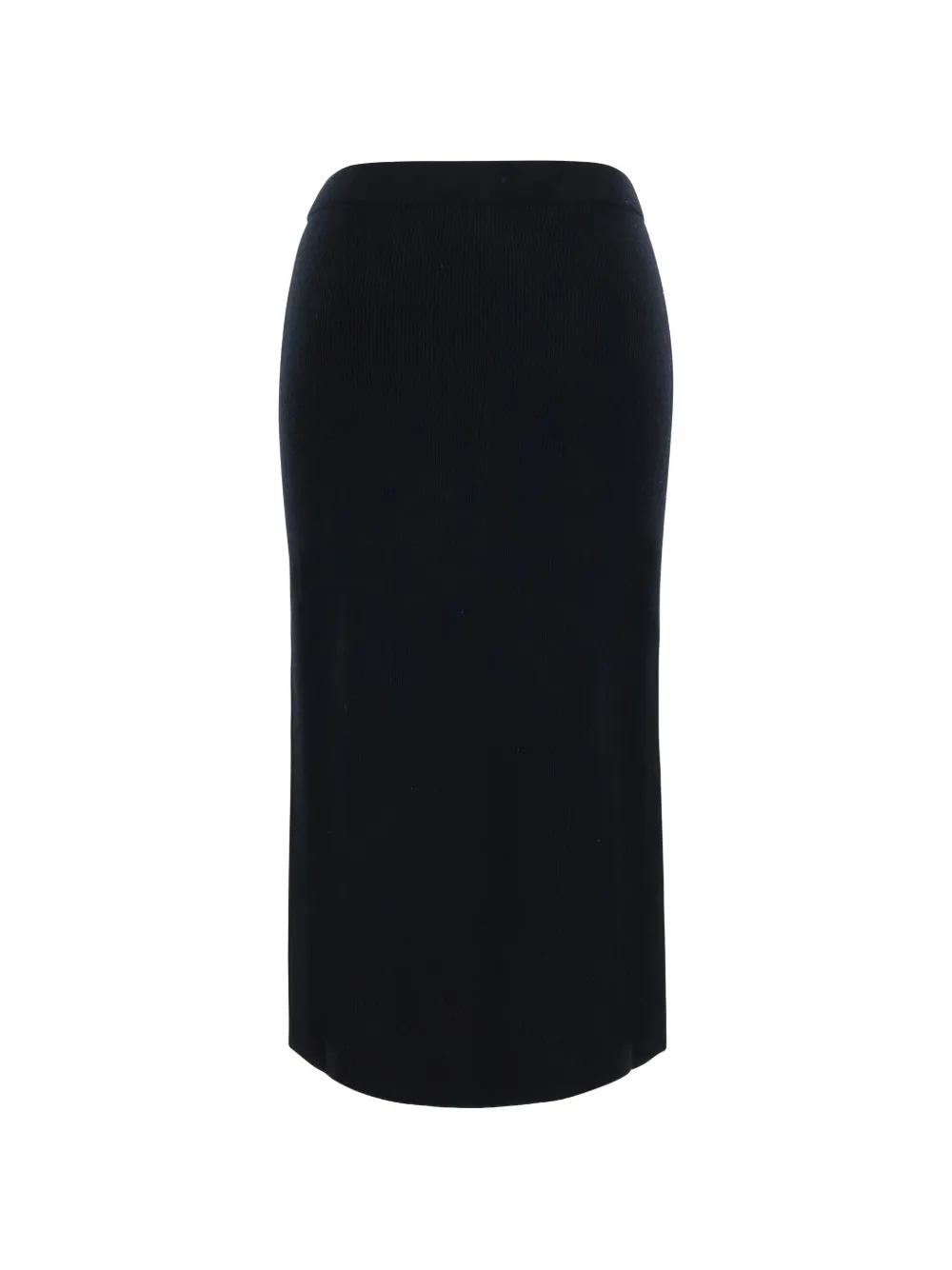 Max Mara ribbed-knit midi skirt Zwart
