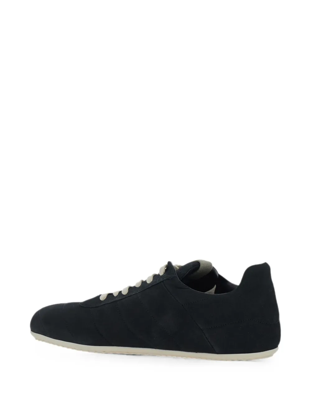 Rick Owens quilted lace-up sneakers Zwart