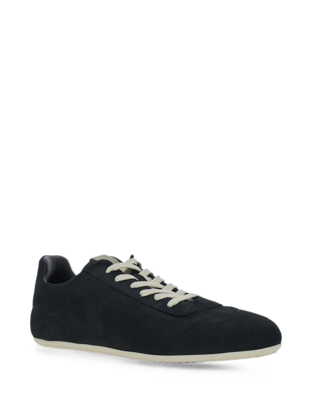 Rick Owens quilted lace-up sneakers Zwart