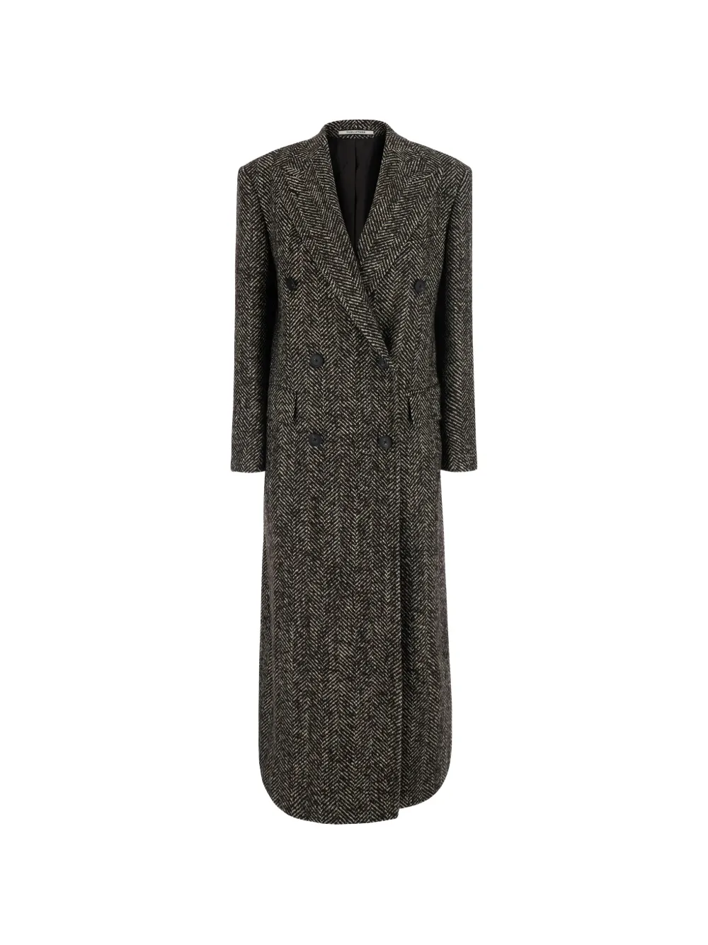 Tagliatore herringbone double-breasted coat - Braun