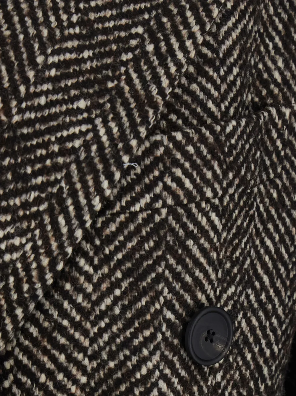 Tagliatore herringbone double-breasted coat Bruin