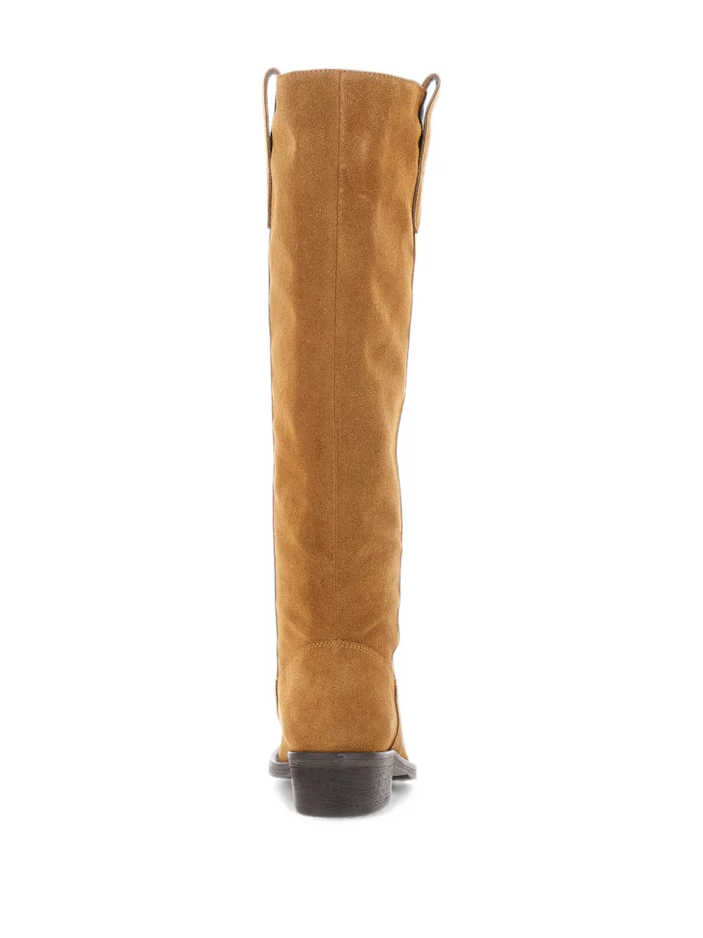 Via Roma 15 round-toe suede boots Beige