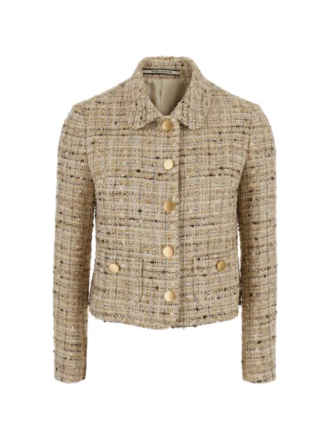 Tagliatore chamarra de tweed bouclé con botones