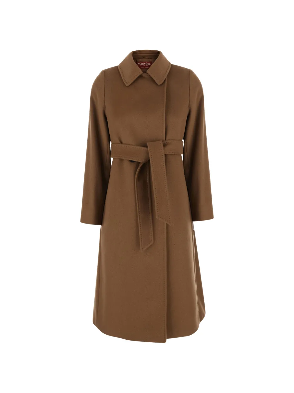 Max Mara belted wool coat - Marrone