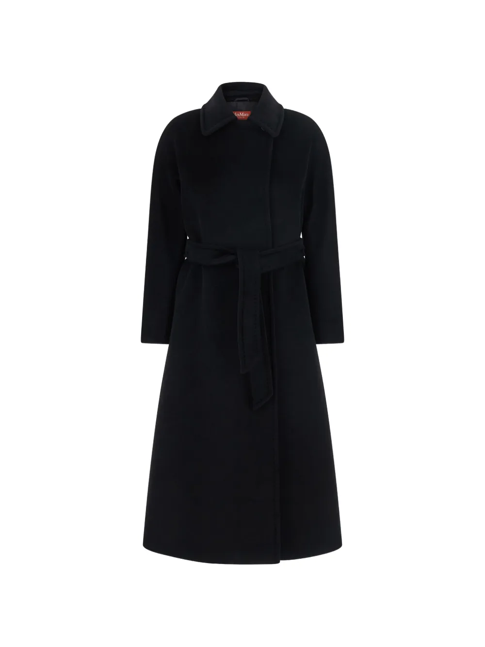 Max Mara belted wrap coat - Black